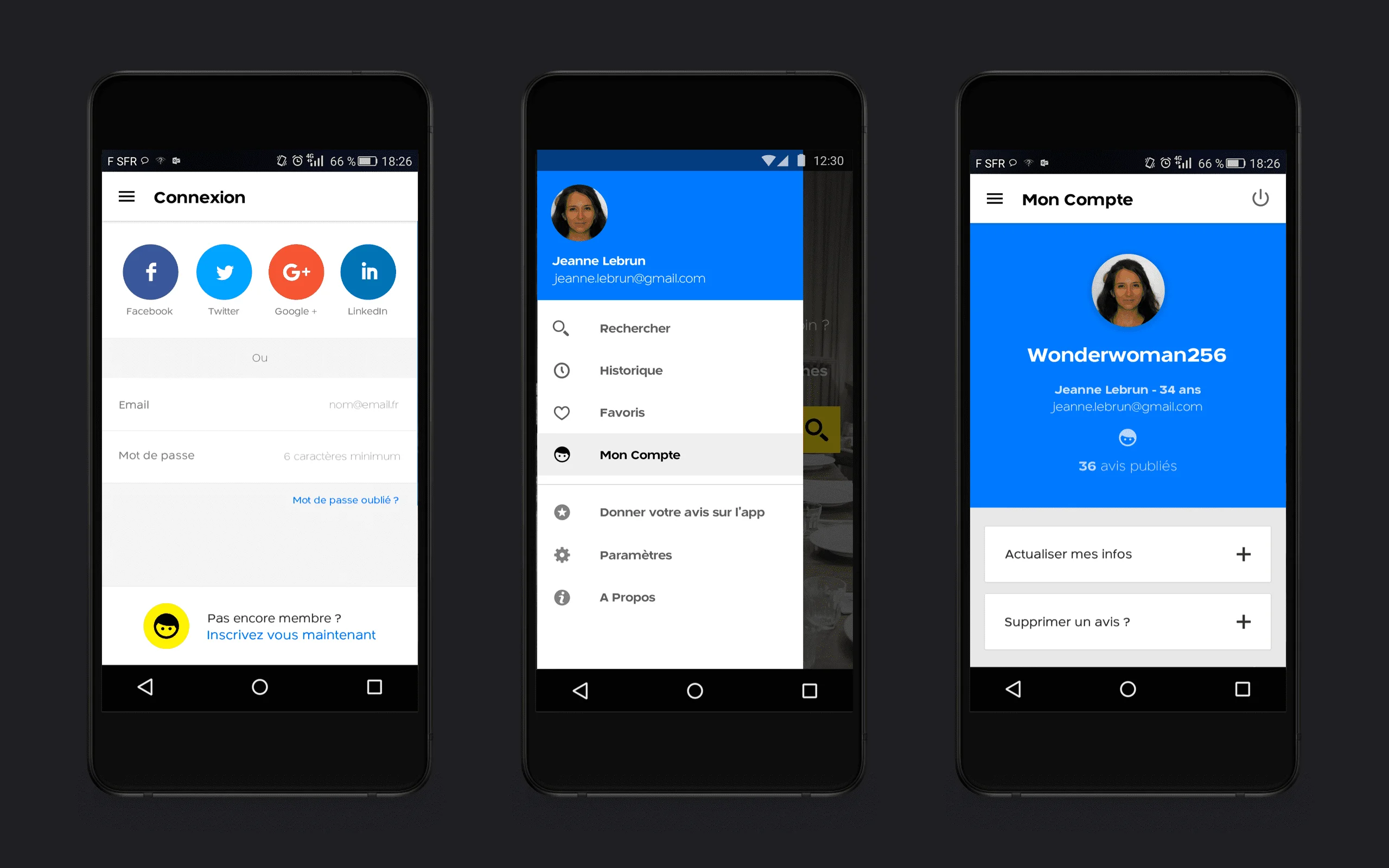 PagesJaunes Account Flow
